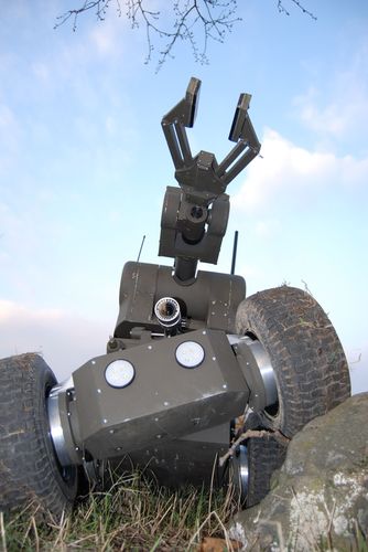 Archive photograph: PIAP IBIS robot during the first PIAP Night of Robots, 21 May 2010. This is an earlier model, not the TARANTULA shown in 2026.
